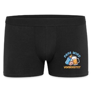 Dad-to-be DADDY IS PREPARED Funny - Men's Boxer Shorts - black - Front