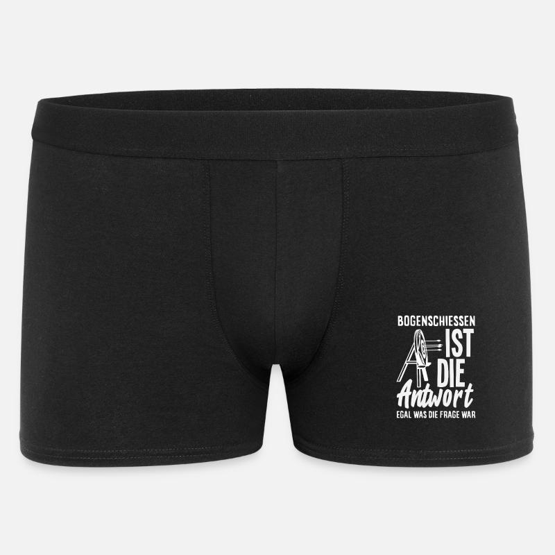 Ich gehe Bogenschießen - Männer Boxer Shorts - Schwarz