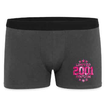 LIMITED EDITION 2001 25TH BIRTHDAY - Men's Boxer Shorts - charcoal grey - Front
