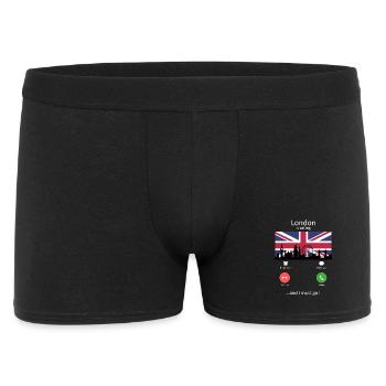 Londres m’appelle et je dois y aller mon pote de voyage - Boxer Homme - noir - Devant
