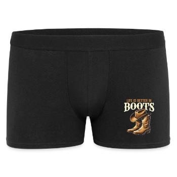 Danse en ligne Cowboy Danseuse en ligne Danse en ligne - Boxer Homme - noir - Devant