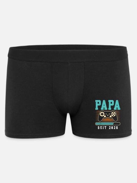 Father-to-be DAD SINCE 2026 Funny - Men's Boxer Shorts - black