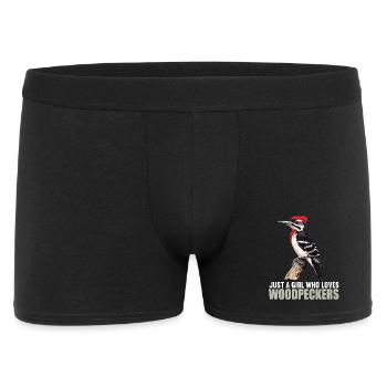 Spechte Specht - Männer Boxer Shorts - Schwarz - Vorne