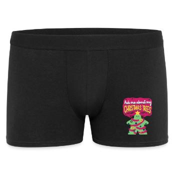 Christmas Tree Growers Ask Me Christmas Trees - Men's Boxer Shorts - black - Front