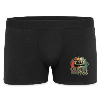 Original 1986 Vintage Vintage Anniversaire Rétro - Boxer Homme - noir - Devant