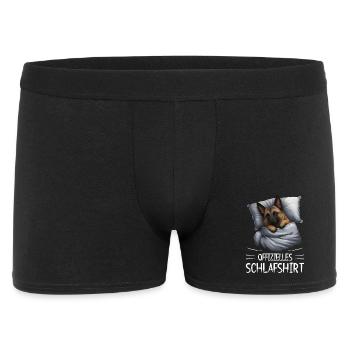 Official Belgian Shepherd Sleep Shirt - Men's Boxer Shorts - black - Front
