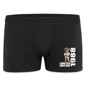 1988 Limited Edition Bär Geburtstag 1988 - Männer Boxer Shorts - Schwarz - Vorne