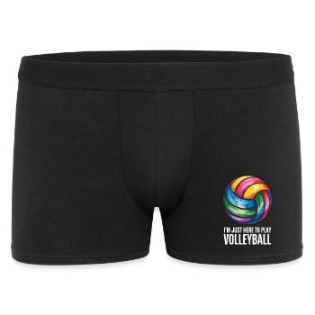 I'm just here to play volleyball - Men's Boxer Shorts - black - Front