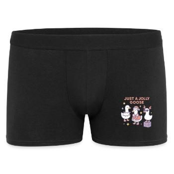 Christmas Just A Jolly Goose Family Fun - Men's Boxer Shorts - black - Front