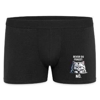 Bevor Du Fragst Nö Katze Morgenmuffel Nein Katzen - Boxer Homme - noir - Devant