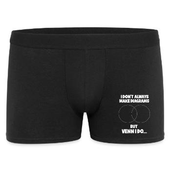 Mathematik Mathe Mathelehrer Mathematiker - Männer Boxer Shorts - Schwarz - Vorne