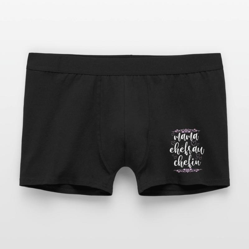Mama Ehefrau Chefin Muttertag Mutter Männer Boxer Shorts
