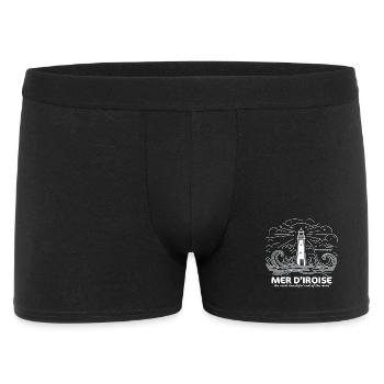 Mer d'Iroise Plus Bel Endroit du Monde Finistère - Boxer Homme - noir - Devant