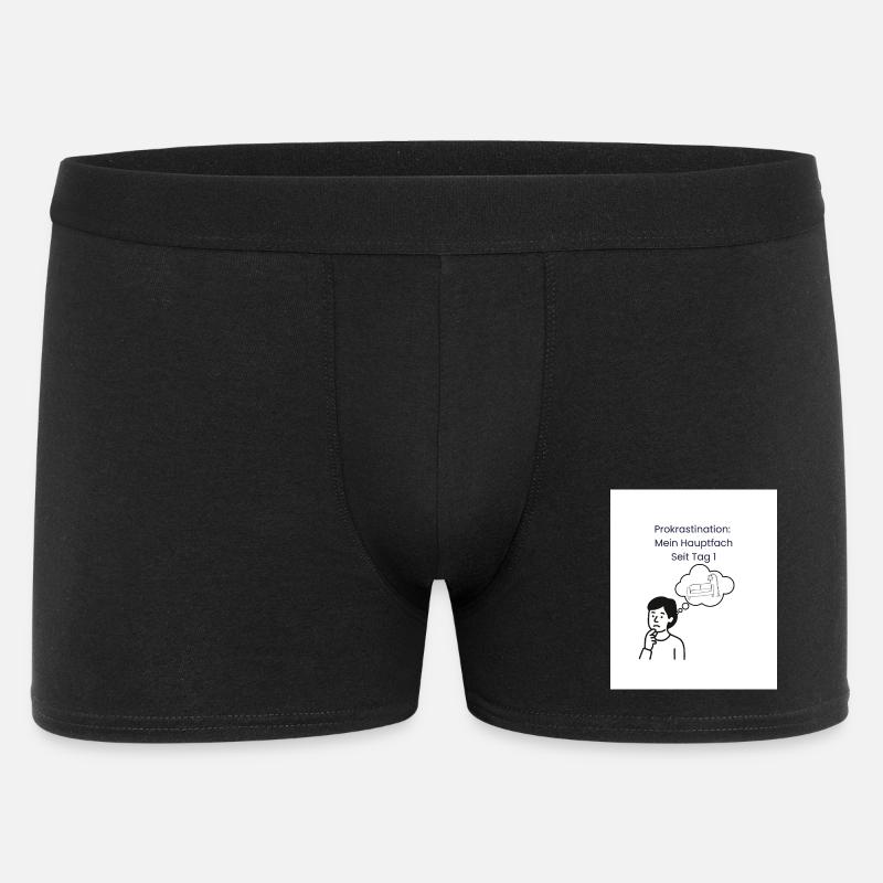 Procrastination : Majeure depuis le jour 1 - Boxer Homme - noir