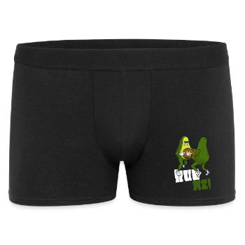 Avocado Umarmung - Männer Boxer Shorts - Schwarz - Vorne