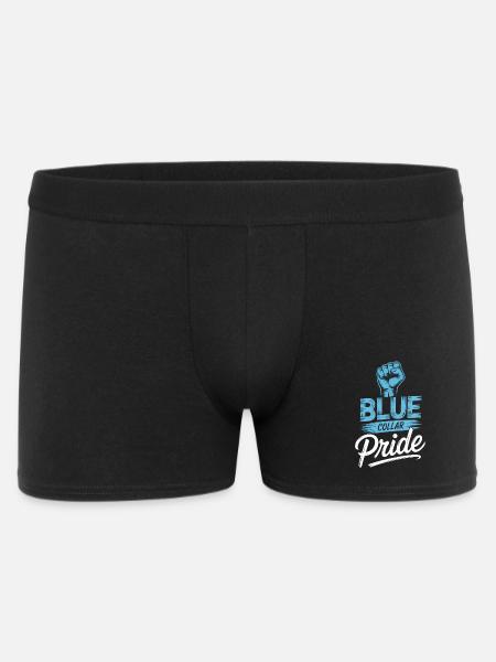 Blue Collar Arbeiter Handwerk Bauarbeiter - Männer Boxer Shorts - Schwarz