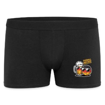 Football and Beer – Germany Fan Saying - Men's Boxer Shorts - black - Front