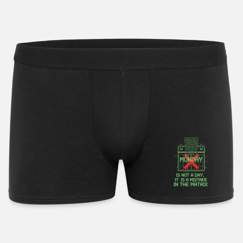 Erreur d’assemblage dans le calendrier matriciel - Boxer Homme - noir