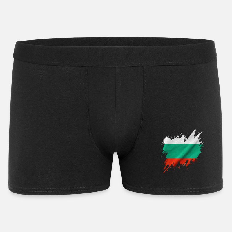 Bulgarian flag, torn style - Men's Boxer Shorts - black