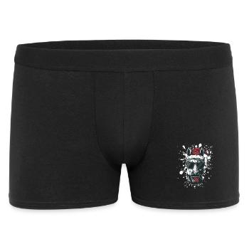Cheval Noël Drôle - Boxer Homme - noir - Devant