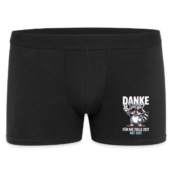 Thank you for the great time with you - Men's Boxer Shorts - black - Front