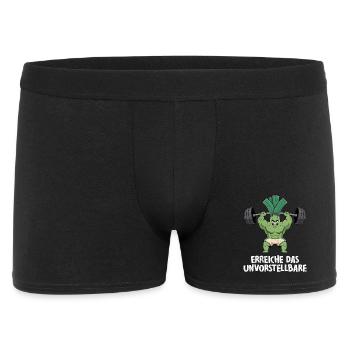 Weightlifters REACH THE UNIMAGINABLE FUNNY - Men's Boxer Shorts - black - Front