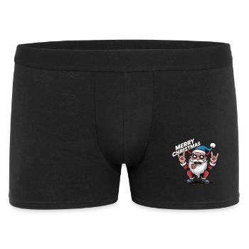 Chemise Weihnachts – Rock Santa Joyeux Noël - Boxer Homme - noir - Devant