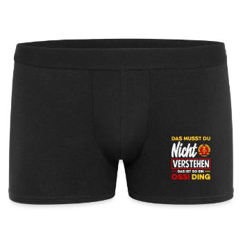 Ossi ding nicht versehen spruch DDR stolz - Boxer Homme - noir - Devant