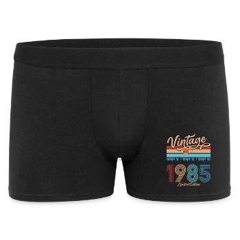 1985 Vintage Original Birthday Retro Gift - Men's Boxer Shorts - black - Front
