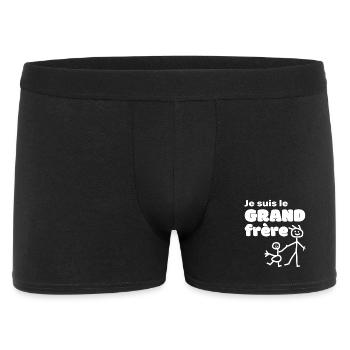 Ich bin der Big Brother Humor und Familienstolz - Männer Boxer Shorts - Schwarz - Vorne
