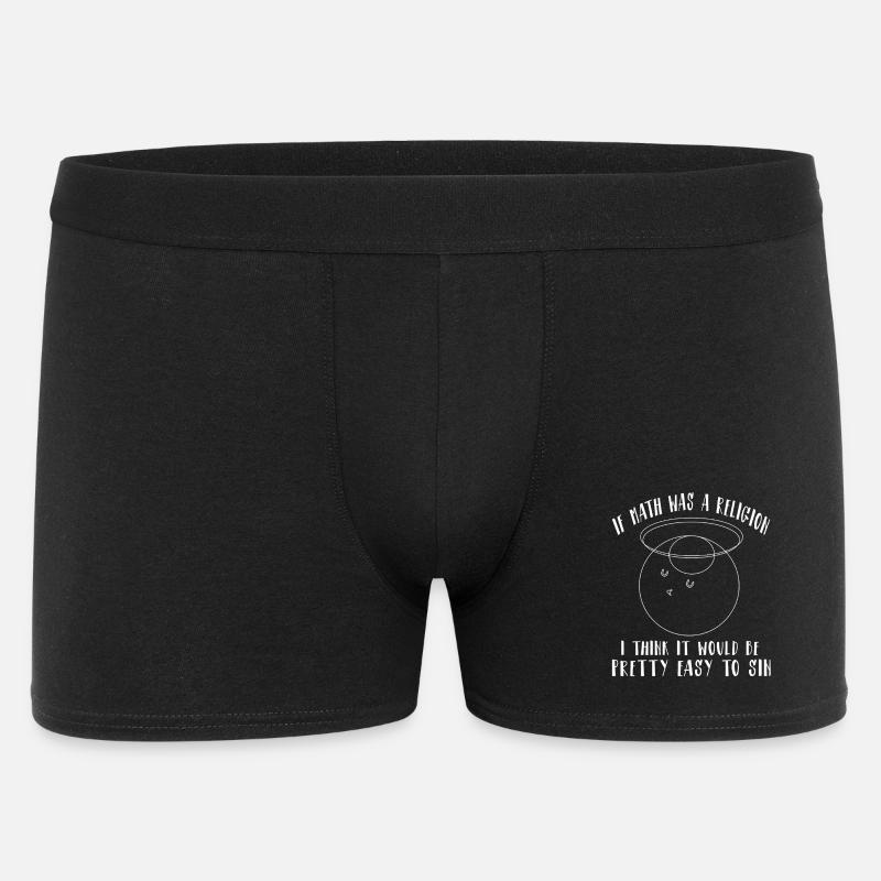 Funny Math Sayings Math Teacher - Men's Boxer Shorts - black