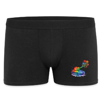 Rainbow Tank Peace – Watercolor Antiwar - Men's Boxer Shorts - black - Front