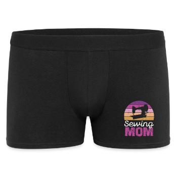 Couture Maman Cercle Rétro - Boxer Homme - noir - Devant