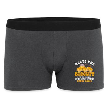 Biscuit au miel Matin - Boxer Homme - charbon - Devant