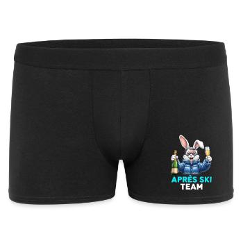 Après-ski lapin rose - Boxer Homme - noir - Devant