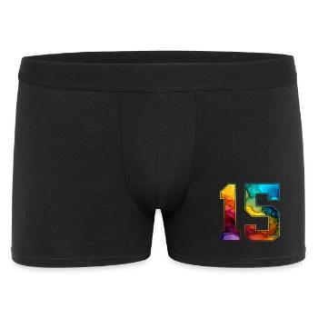 NO. 15 NUMBER 15 COLLEGE 15TH BIRTHDAY - Men's Boxer Shorts - black - Front