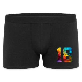 NO. 18 NUMBER 18 COLLEGE 18TH BIRTHDAY - Men's Boxer Shorts - black - Front