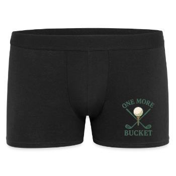 One More Bucket Golf Club Fun Design - Men's Boxer Shorts - black - Front