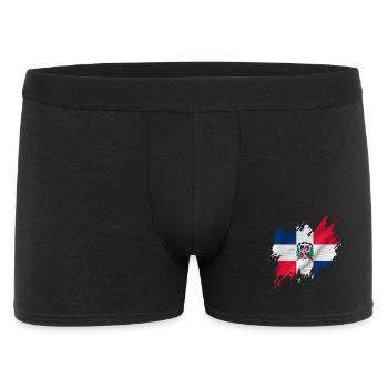 Dominican flag, torn style - Men's Boxer Shorts - black - Front
