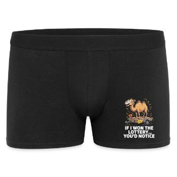 Funny If I Won The Lottery You'd Notice - Men's Boxer Shorts - black - Front