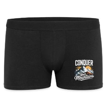 Motivation Inspiration for outdoor and fitness fans - Men's Boxer Shorts - black - Front