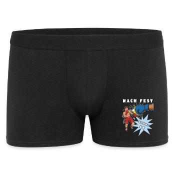 Nach Fest kommt ab (Handwerkerspruch) - Männer Boxer Shorts - Schwarz - Vorne