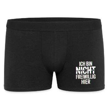 Je ne suis pas là volontairement anti Smalltalk Office - Boxer Homme - noir - Devant