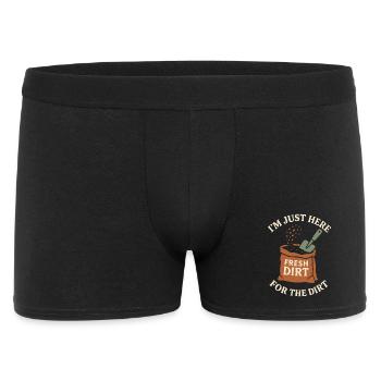 Funny garden humor, plant lover, - Men's Boxer Shorts - black - Front