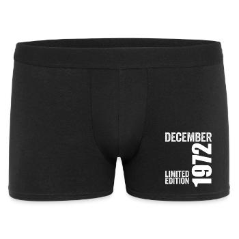 Cadeau Anniversaire Rétro - Décembre 1972 - Boxer Homme - noir - Devant