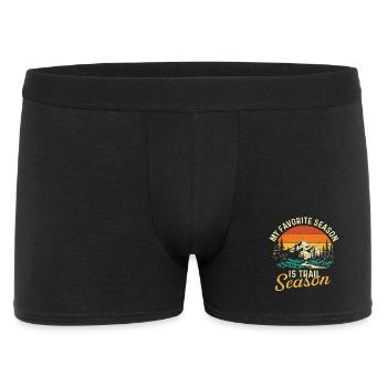 My Favorite Season Is Trail Season Hiking Quote - Men's Boxer Shorts - black - Front