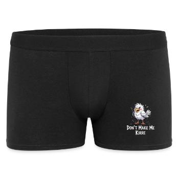 Don't Make Me Kirre Funny Bird Cartoon - Men's Boxer Shorts - black - Front