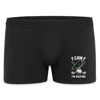 F Caw F I'm Golfing Funny Golf Design - Men's Boxer Shorts - black - Front