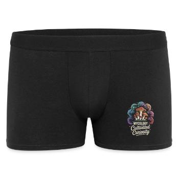 Mycology Cultivated Curiosity Fungi Science - Männer Boxer Shorts - Schwarz - Vorne