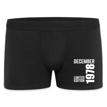 Cadeau Anniversaire Rétro - Décembre 1978 - Boxer Homme - noir - Devant